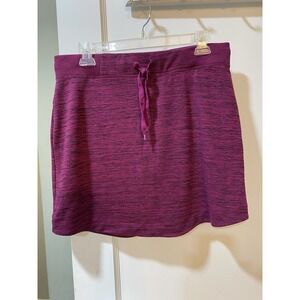 Gerry Golf Pickleball Athletic Skort Purple Space Drawstring Waist Activewear
